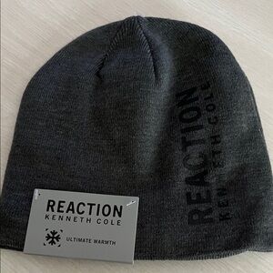 New Kenneth Cole Reaction Charcoal Beanie